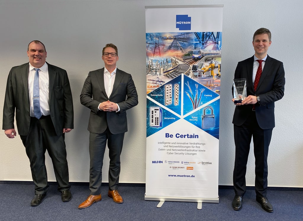 test Belden Award Übergabe